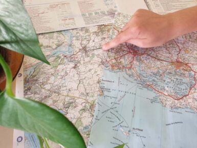 atelier cartographie pour les enfants de l'accueil de loisirs